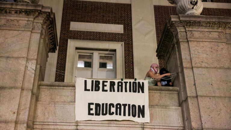 College protests live updates: Columbia hall occupied, barricade erected