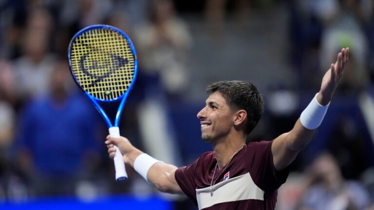 Defending champion Novak Djokovic is shocked at the US Open one night after Carlos Alcaraz’s loss