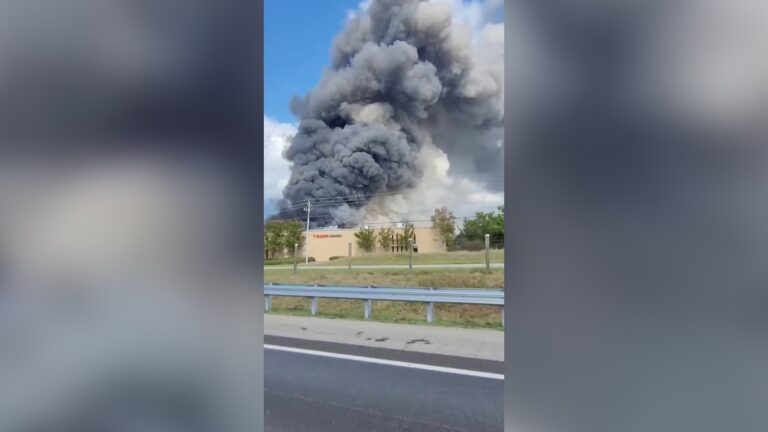 Interstate is closed outside Atlanta as residents evacuate due to a chemical plant fire