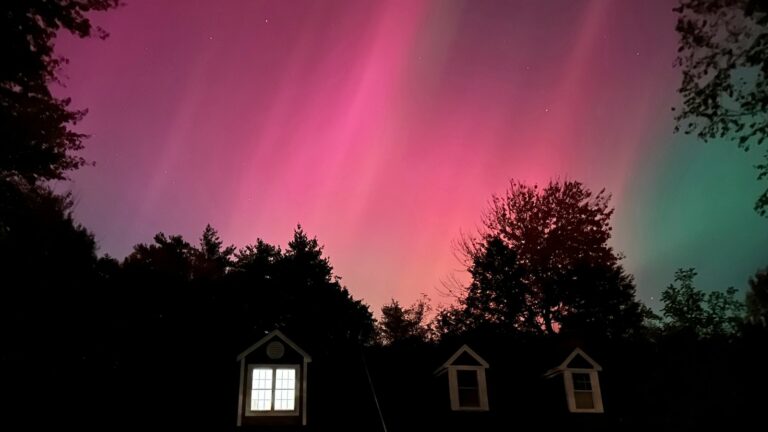 Northern lights on display across the eastern US amid ‘severe’ solar storm