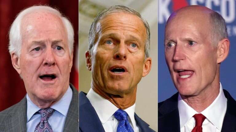 Thune, Cornyn and Scott make their case to be next Republican Senate leader