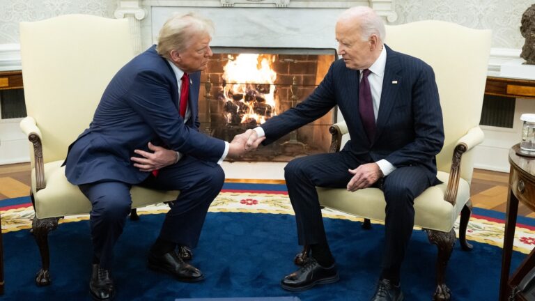 Trump and Biden both call for smooth transition in historic Oval Office meeting