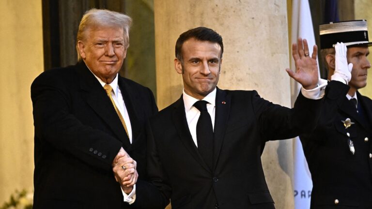 Trump meets with Macron in first international trip since reelection: ‘World is going a little crazy right now’